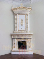 Изразцовые печи и камины "КЛАССИКА II, золото"
