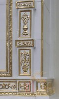 Изразцовые печи и камины "КЛАССИКА II, золото"
